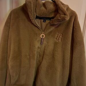 Tommy Hilfiger Women's Brown Fleece Jacket